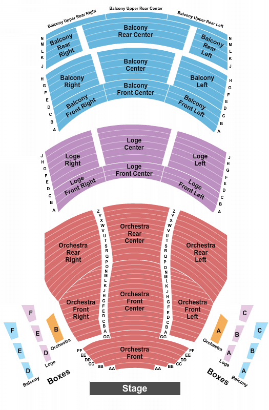 Procter & Gamble Hall The Wiz Seating Chart